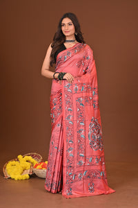 SUBARNIKA BLENDED SILK KANTHA SAREE