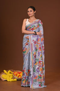 SUBHRANGI BLENDED SILK KANTHA SAREE