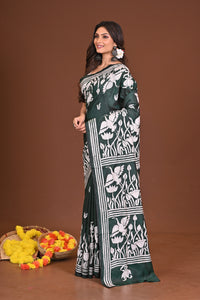 SUNDARSHARONI BLENDED SILK KANTHA SAREE