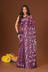 TARUNIKA BLENDED SILK KANTHA SAREE