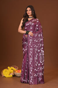 TARUNIKA BLENDED SILK KANTHA SAREE