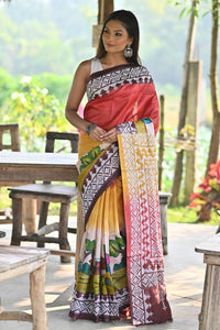 TOSSOR FUSION KANTHA SAREE