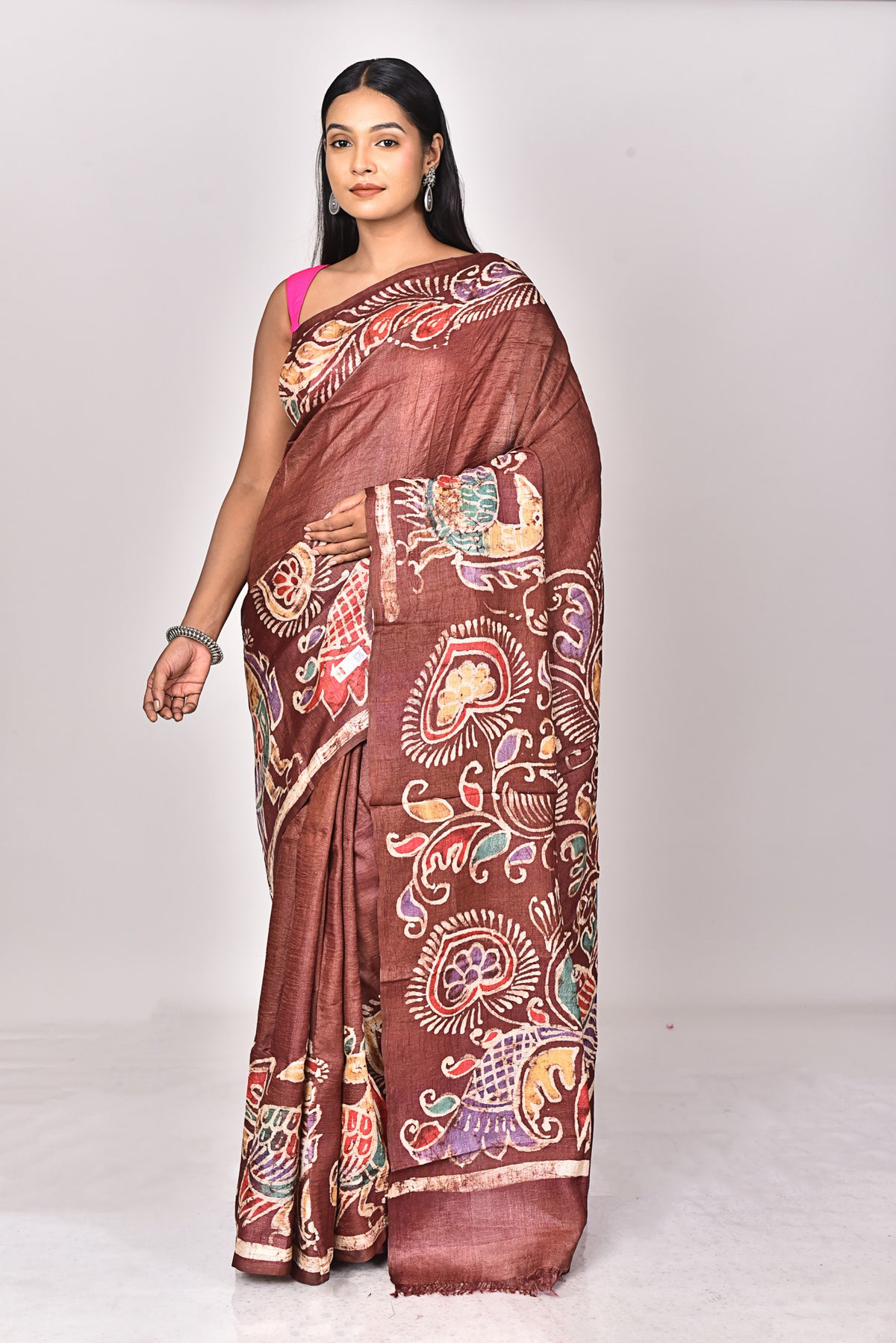 TUSSAR BATIK SILK SAREE