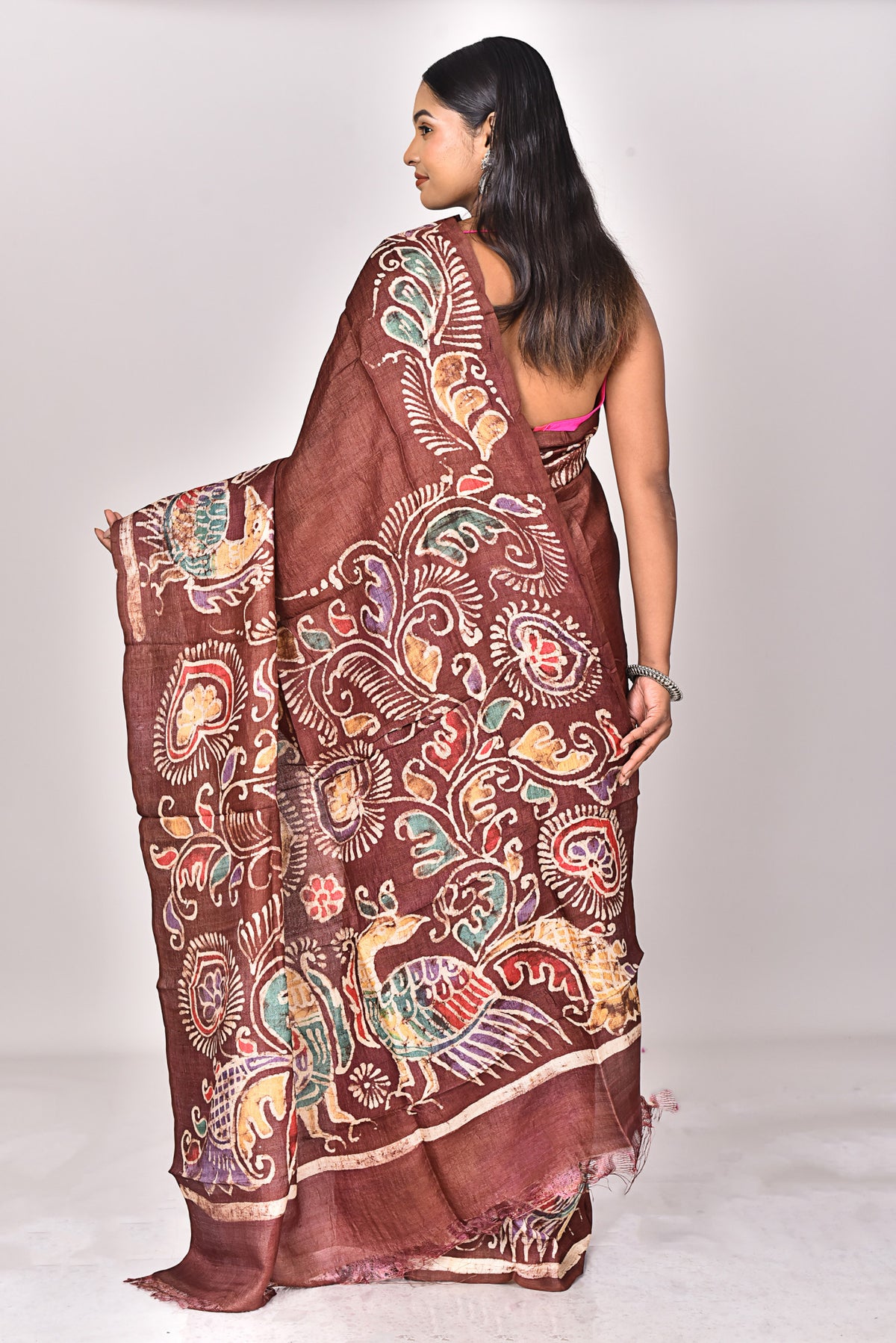TUSSAR BATIK SILK SAREE