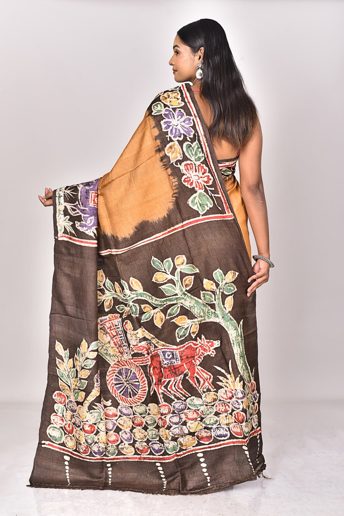 TUSSAR BATIK SILK SAREE