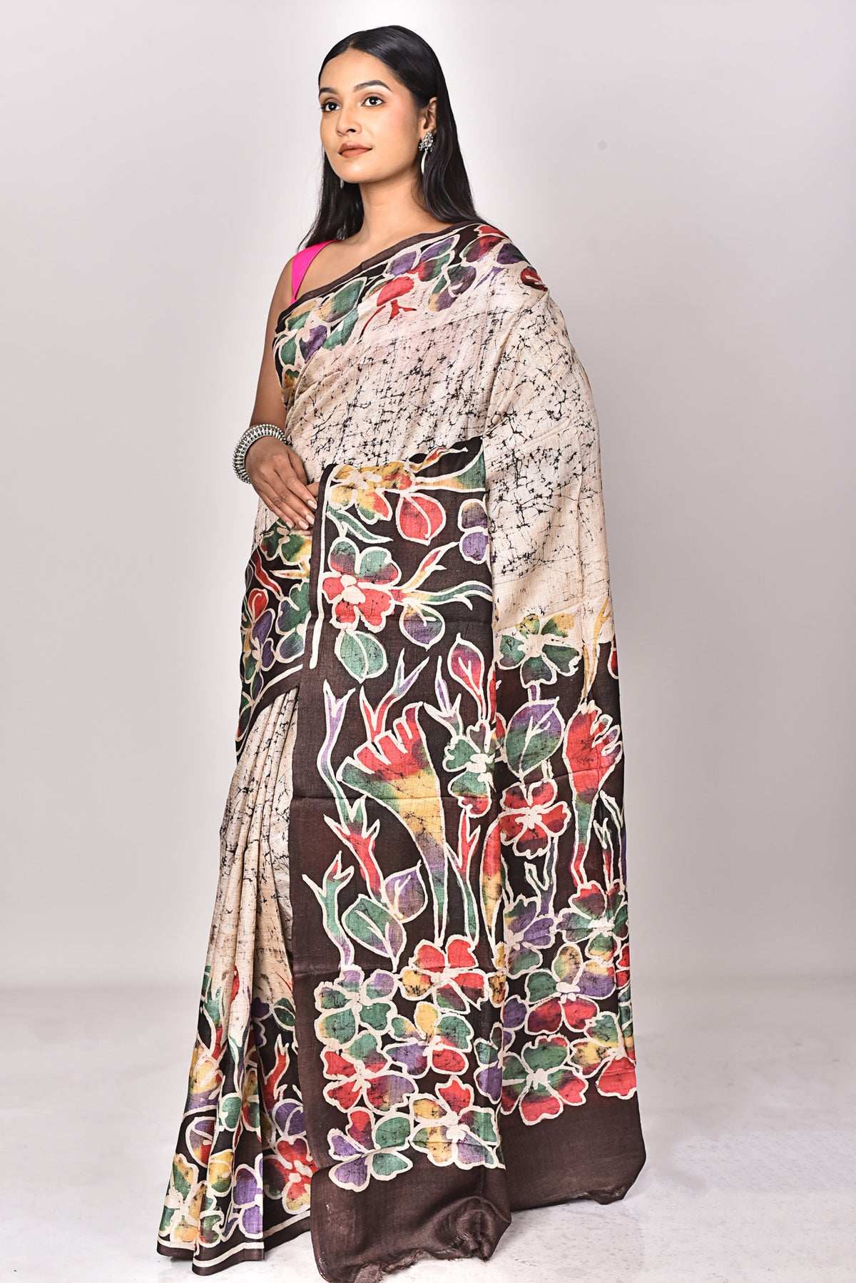 TUSSAR BATIK SILK SAREE