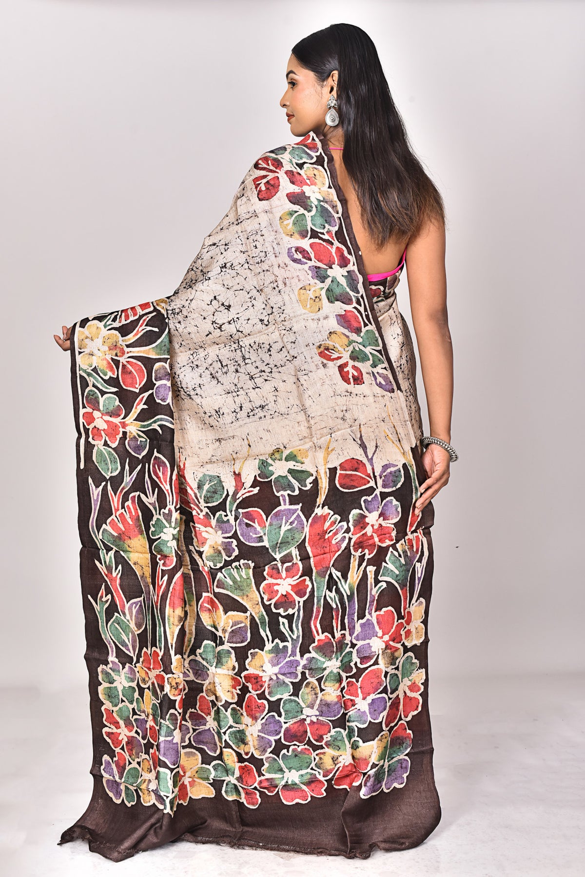 TUSSAR BATIK SILK SAREE