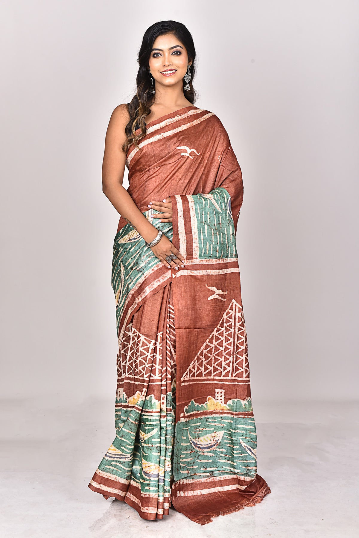 TUSSAR BATIK SILK SAREE