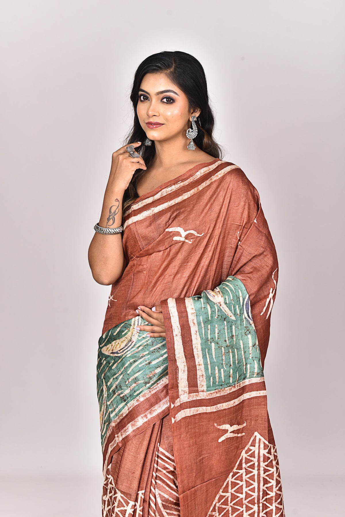 TUSSAR BATIK SILK SAREE