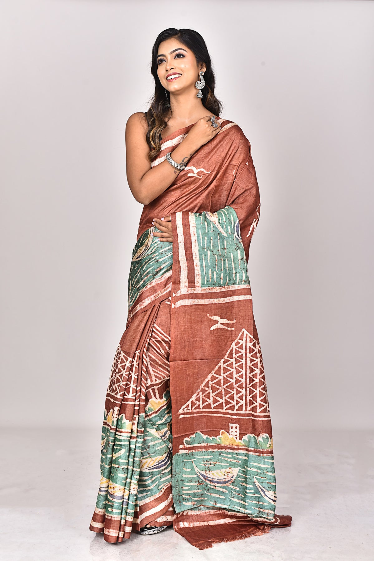 TUSSAR BATIK SILK SAREE