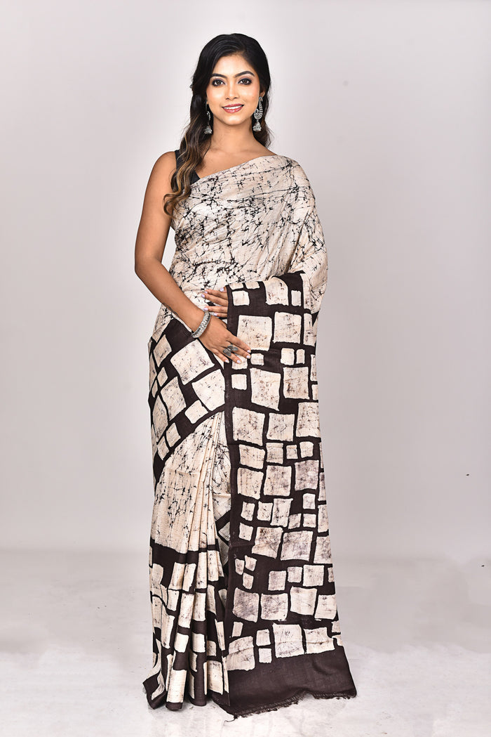 TUSSAR BATIK SILK SAREE