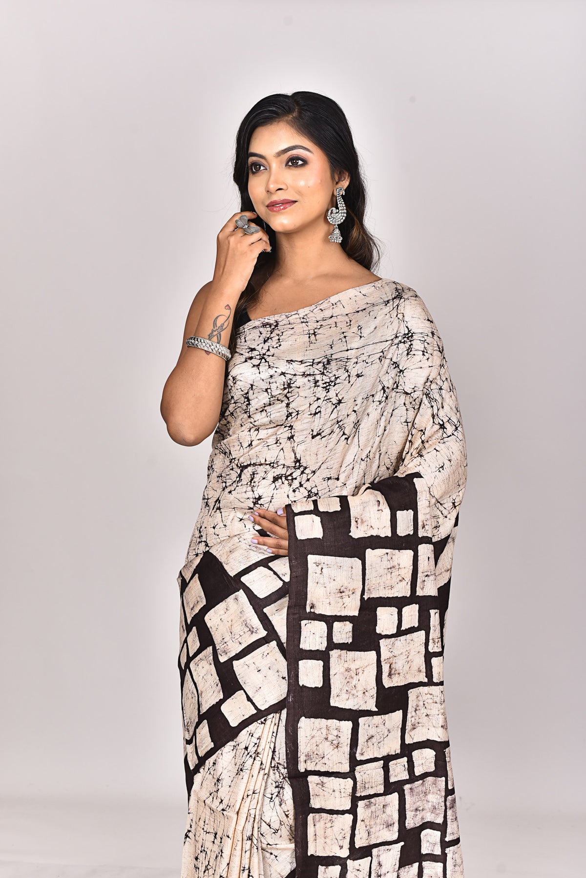 TUSSAR BATIK SILK SAREE