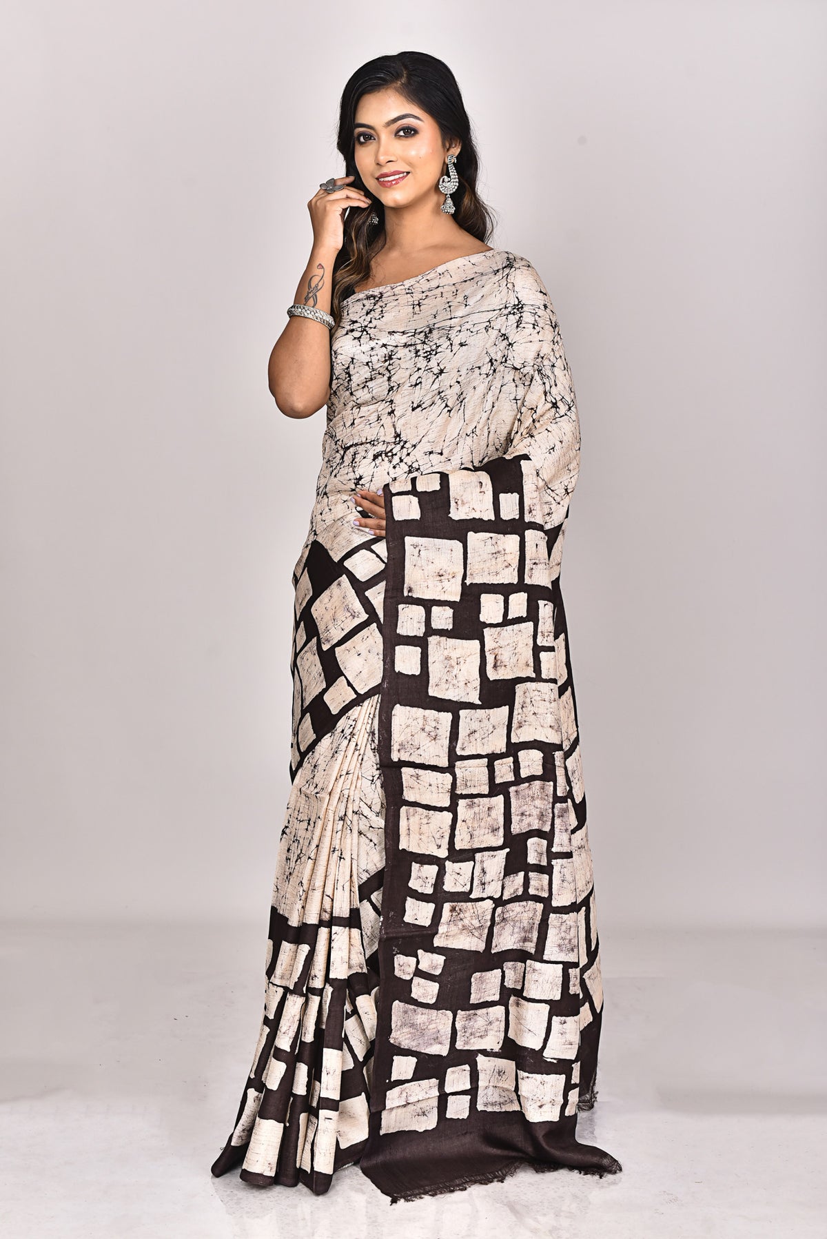 TUSSAR BATIK SILK SAREE