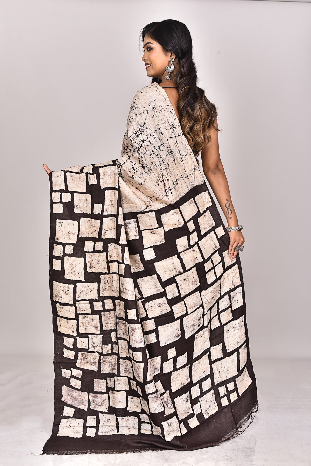 TUSSAR BATIK SILK SAREE
