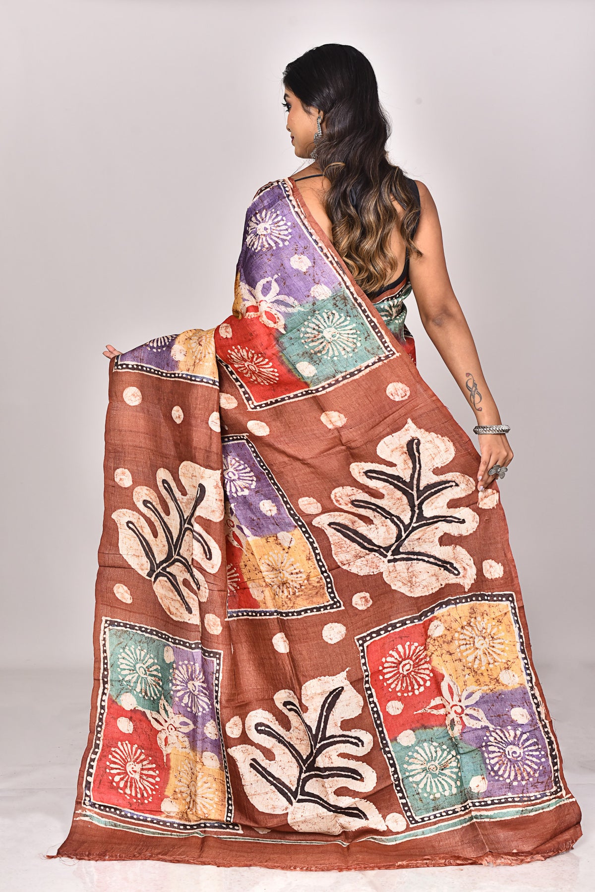 TUSSAR BATIK SILK SAREE