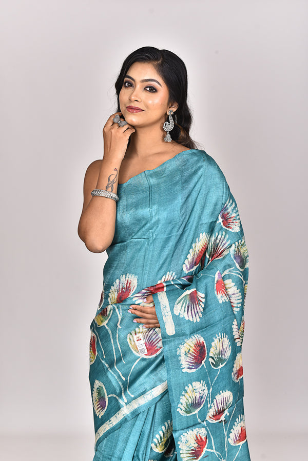 TUSSAR BATIK SILK SAREE