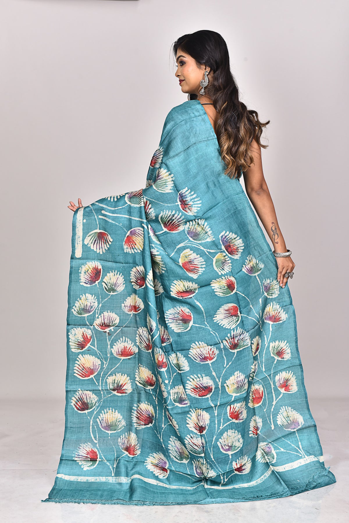 TUSSAR BATIK SILK SAREE