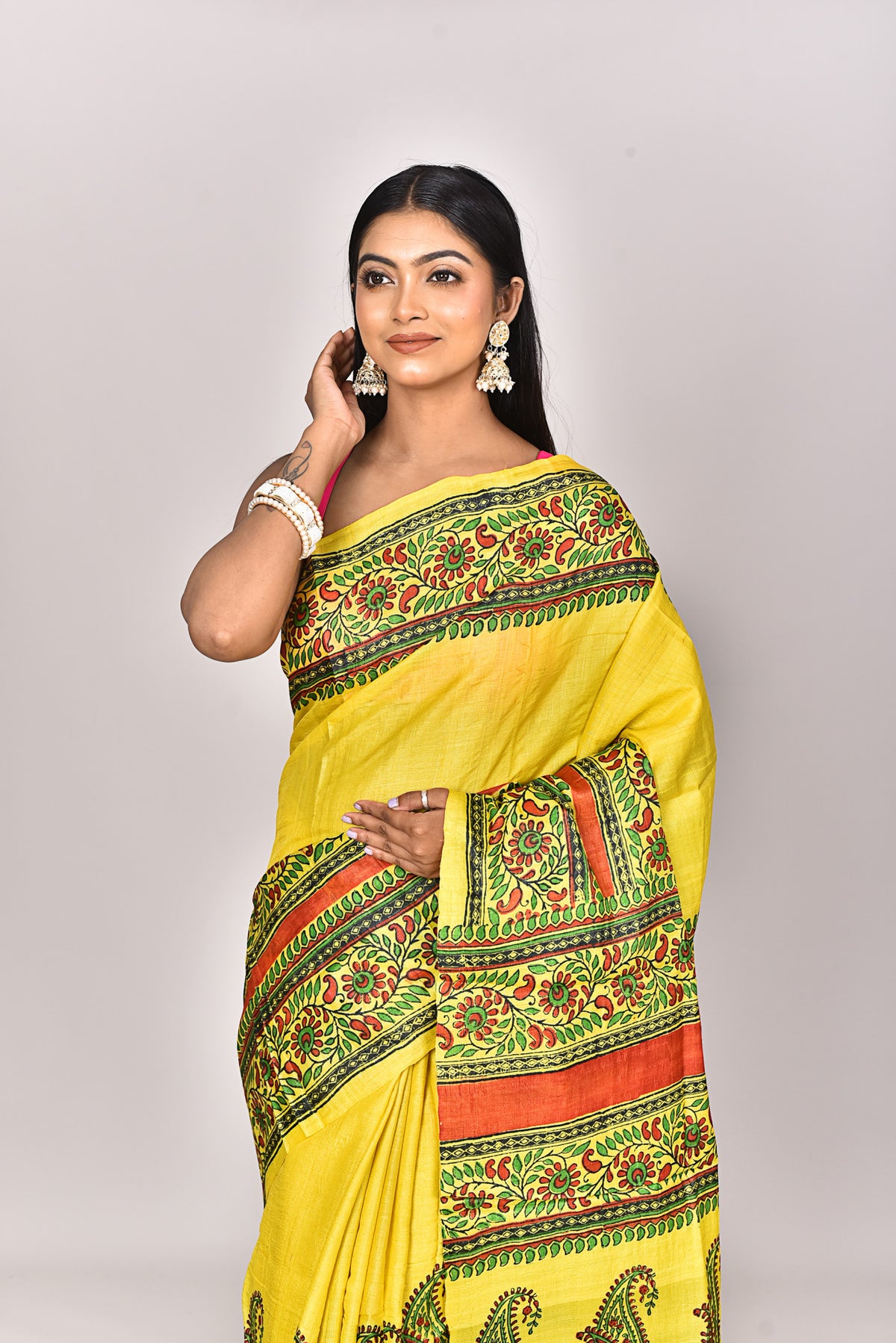 TUSSAR BLOCK SAREE