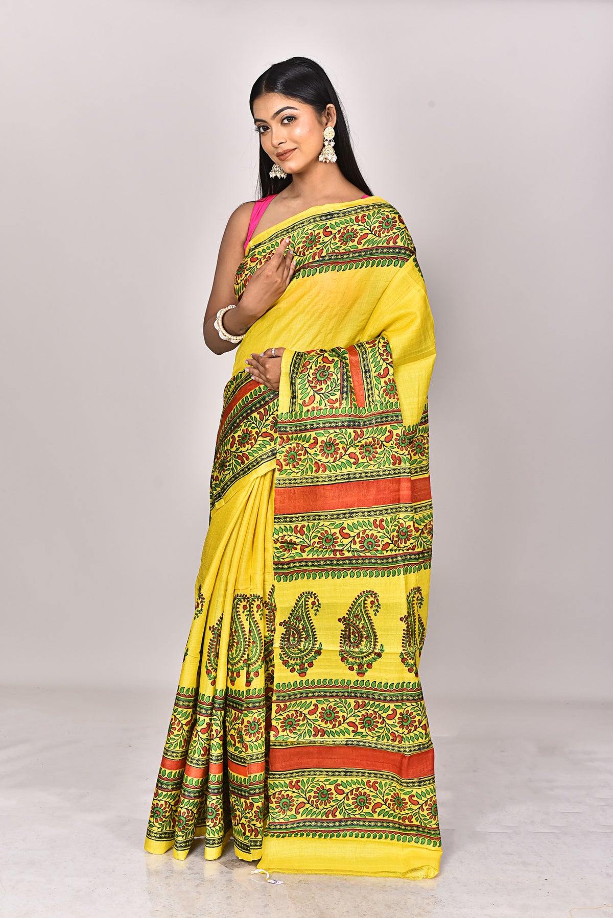 TUSSAR BLOCK SAREE