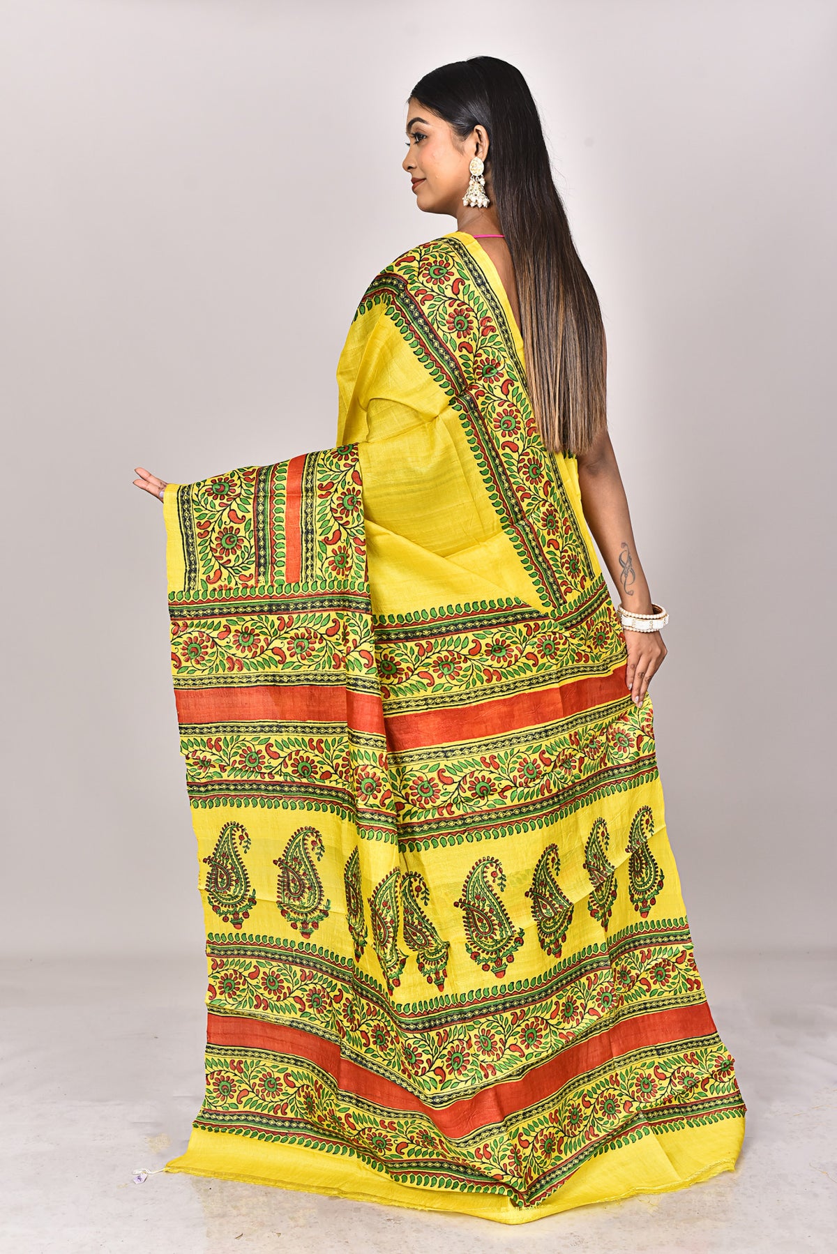 TUSSAR BLOCK SAREE