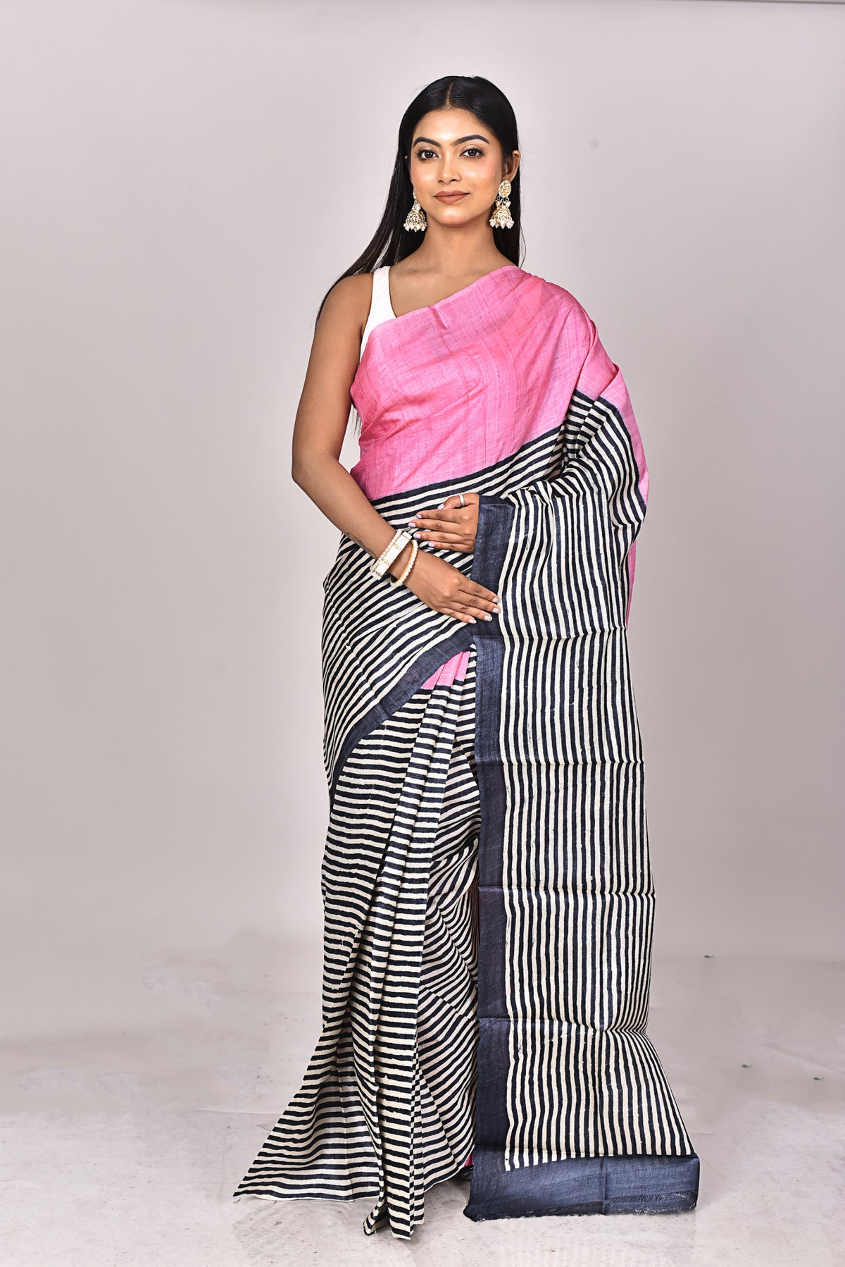 TUSSAR BLOCK SAREE