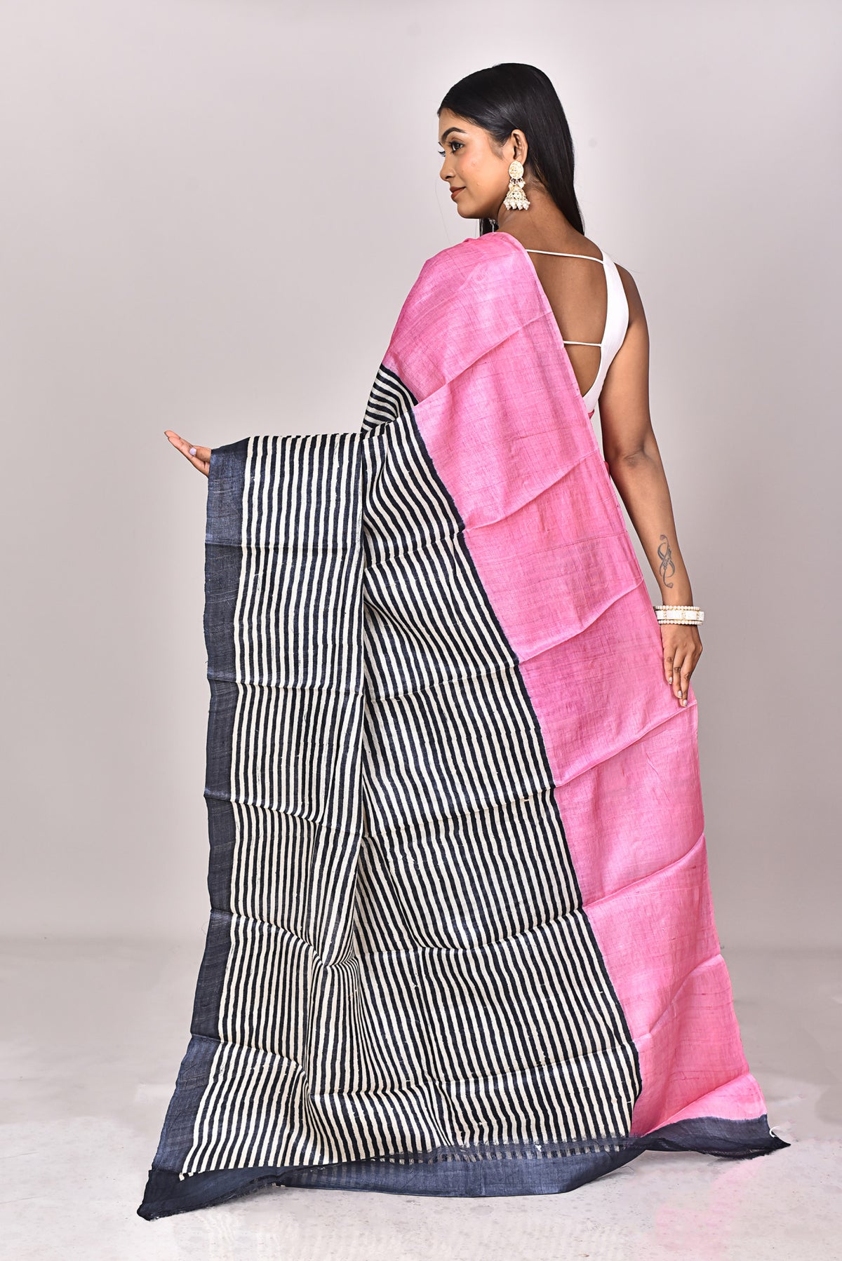 TUSSAR BLOCK SAREE