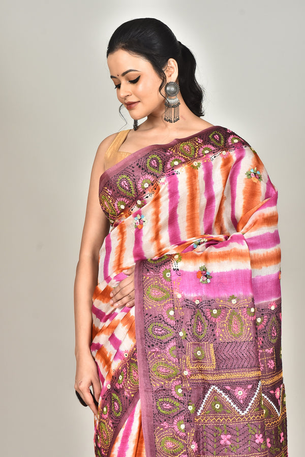 TUSSAR DIY LAMBANI SILK SAREE