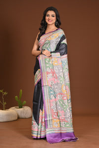 TUSSAR DYE COLLAGE SAREE