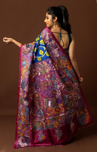 Tussar Hand Print Saree