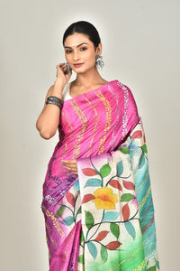 TUSSAR HAND PRINT SAREE