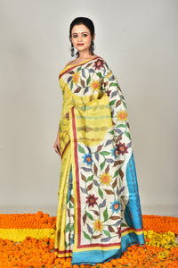 TUSSAR HANDPRINT SAREE