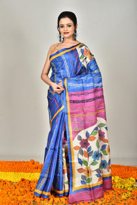 TUSSAR HANDPRINT SAREE