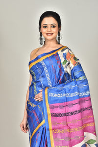 TUSSAR HANDPRINT SAREE