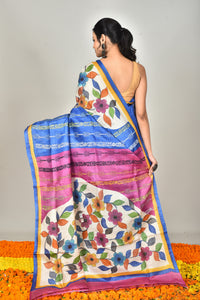 TUSSAR HANDPRINT SAREE