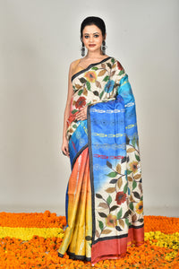 TUSSAR HANDPRINT SAREE
