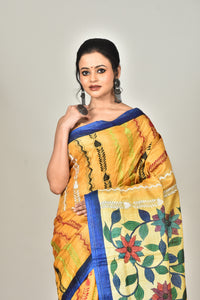 TUSSAR HANDPRINT SAREE