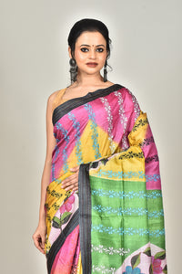 TUSSAR HANDPRINT SAREE