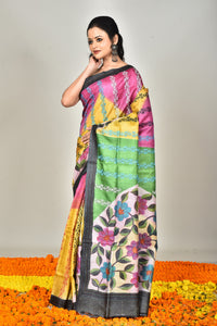 TUSSAR HANDPRINT SAREE
