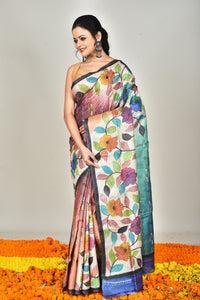 TUSSAR HANDPRINT SAREE