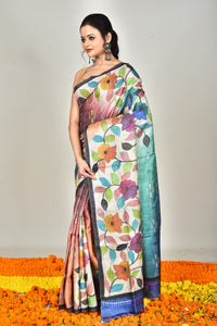 TUSSAR HANDPRINT SAREE
