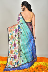 TUSSAR HANDPRINT SAREE