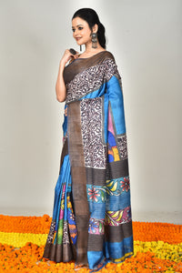 TUSSAR HANDPRINT SAREE