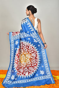 TUSSAR SILK DIY KANTHA SAREE