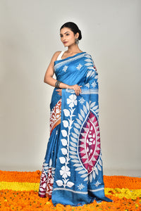 TUSSAR SILK DIY KANTHA SAREE
