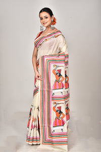 TUSSAR SILK KANTHA SAREE