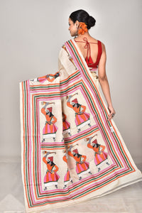 TUSSAR SILK KANTHA SAREE