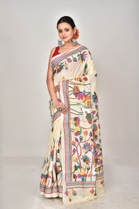 TUSSAR SILK KANTHA SAREE