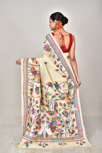 TUSSAR SILK KANTHA SAREE