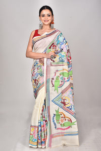 TUSSAR SILK KANTHA SAREE