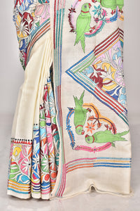 TUSSAR SILK KANTHA SAREE